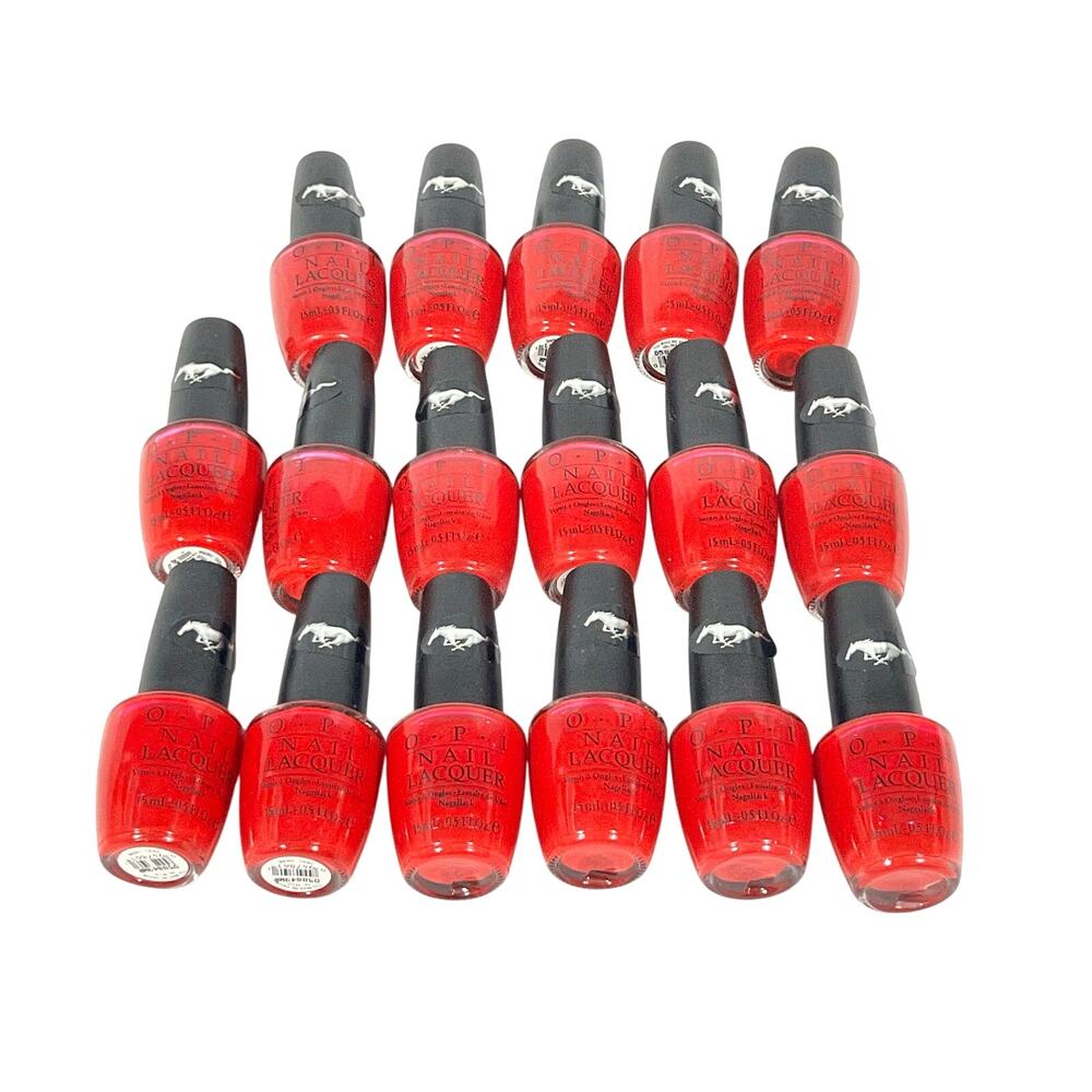 OPI Nail Lacquer Lot 17 You Make Me Vroom Red Ford Mustang Collection 0.5oz